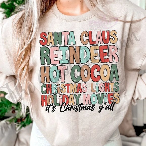 It's Christmas Ya'll Sweatshirt - Picture 1 of 1